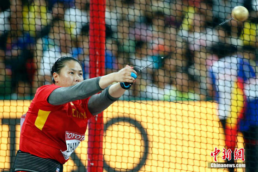 세계육상선수권 여자 해머던지기, 中 장원슈 은메달