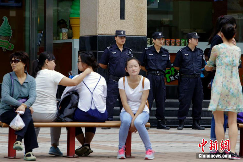 베이징 최고등급 방어기제 가동, 왕푸징 보안력 강화