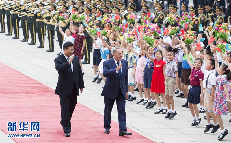시진핑-카자흐 대통령 회담 거행 