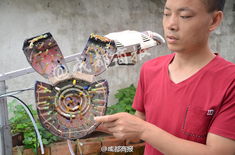 쓰촨 남성, 16년간 연구 끝에 ‘자동 머리세척기’ 발명