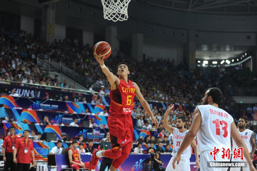 야오밍 男농구아시아선수권 관전, 중국팀 레바논 꺾어