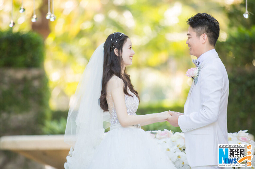 류창둥·장쩌톈 커플, 호주서 로맨틱 결혼식 올려