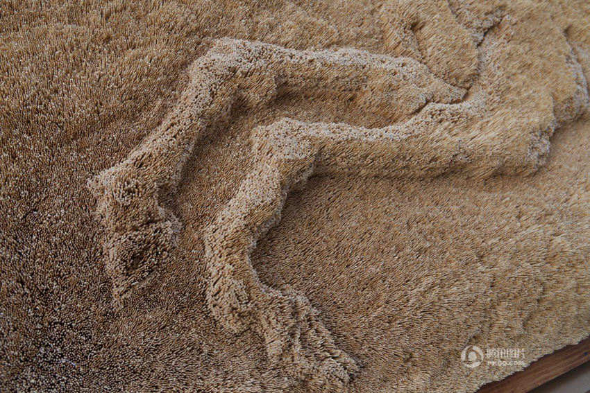 창춘 38세 남성, 이쑤시개 50만 개로 ‘3D 말’ 만들어