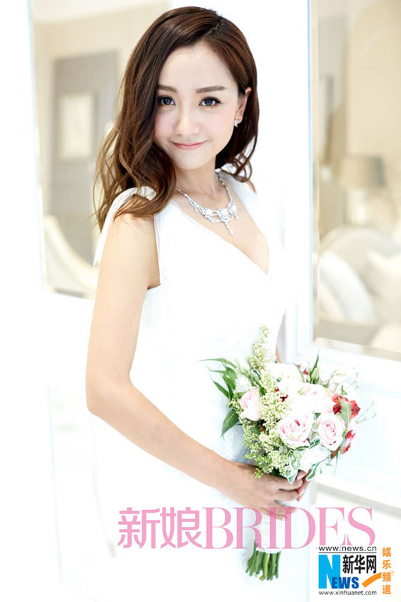 양룽 웨딩 드레스 커버 사진, 우월한 몸매의 신부