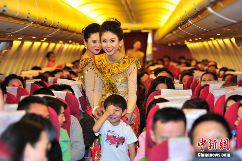 샹펑항공, 쿤밍-캄보디아 노선 취항 ‘이국적인 패션쇼’