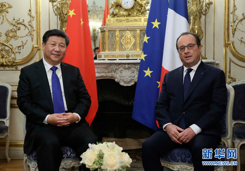 시진핑, 프랑스 대통령과 회동 ‘新합의안 이행’