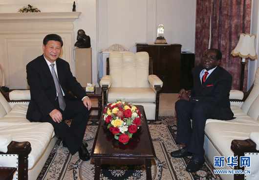 시진핑-짐바브웨 대통령 “우호를 협력의 동력으로”