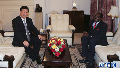 시진핑-짐바브웨 대통령 “우호를 협력의 동력으로”