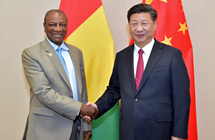 시진핑, 기니 대통령과 회동
