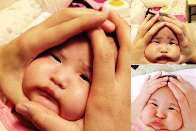 日귀여운 ‘초밥 아기’ 사진 화제…“저 삼각김밥 됐어요”