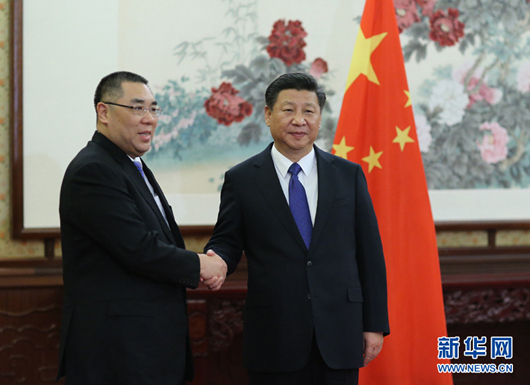 시진핑, 추이스안 면담…마카오 경제발전 논의