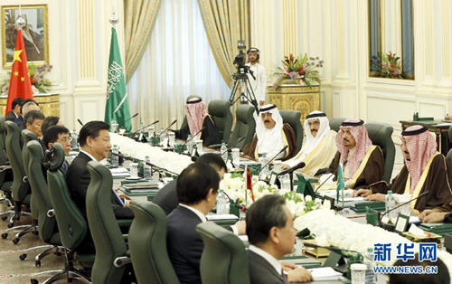 중-사우디, 전면 전략적 파트너 관계 수립 선포
