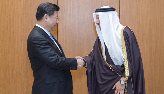 시진핑, 걸프협력회의(GCC) 사무총장과 회동