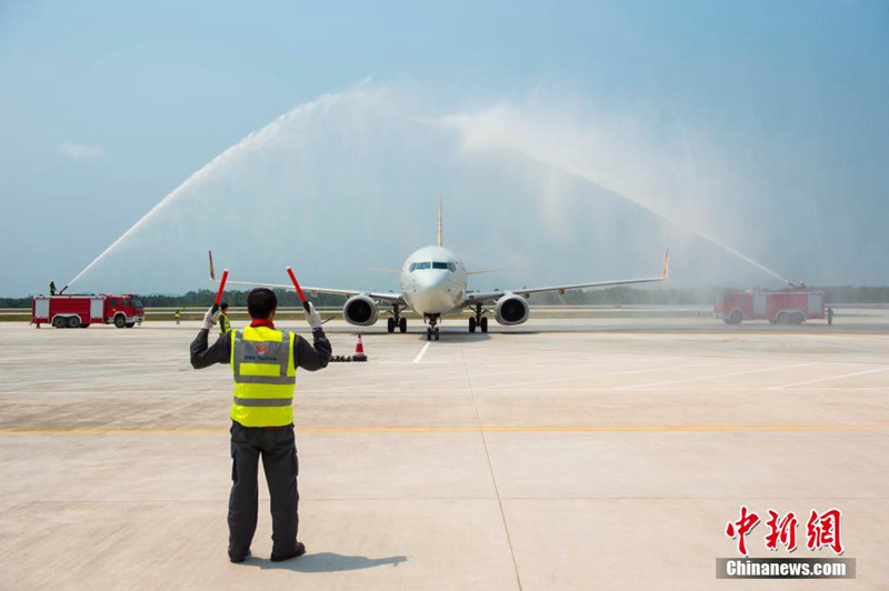 하이난 보아오공항 여객기 시운행 성공