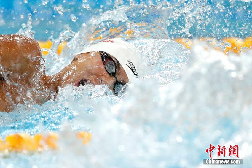 위허신, 중국 수영 챔피언대회 남자 100m 자유형 우승