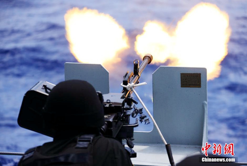중국 해군 호위 편대, 해적 퇴치 전문훈련 진행