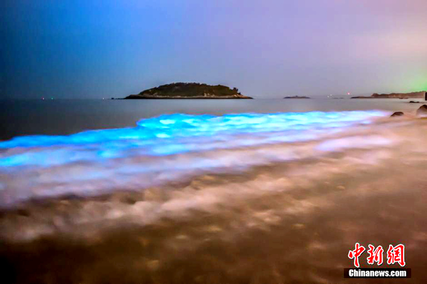 푸젠 바닷가를 아름답게 수놓는 ‘blue sand’ 현상