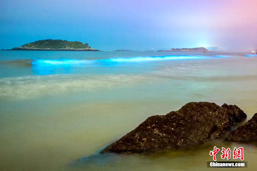 푸젠 바닷가를 아름답게 수놓는 ‘blue sand’ 현상