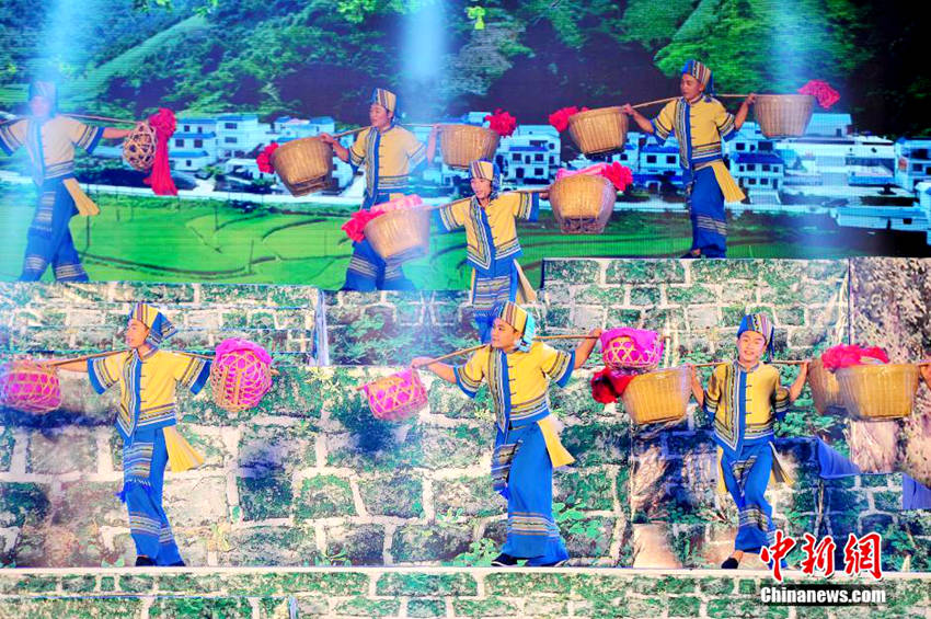 광시 장족 연극 축제, 결혼풍습 주제 개막 공연