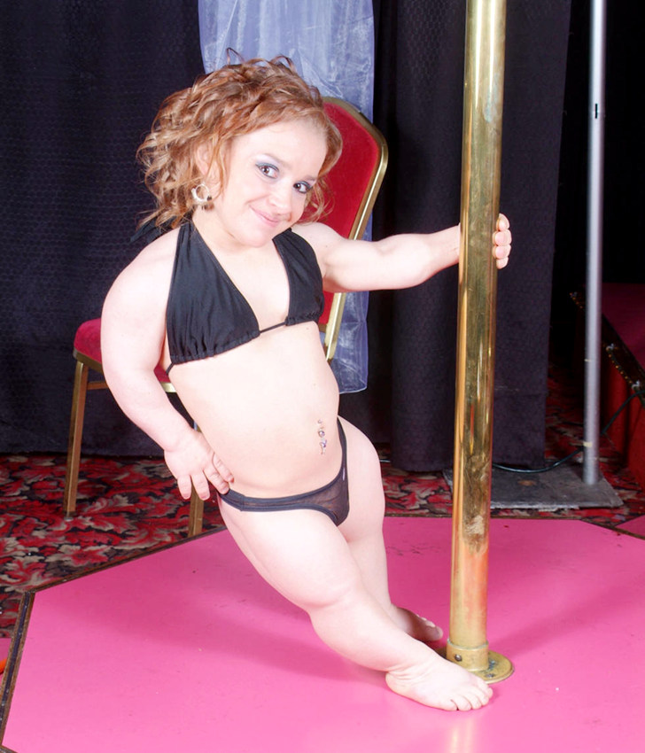 세계에서 가장 작은 폴 댄서 화제, 신장 85cm