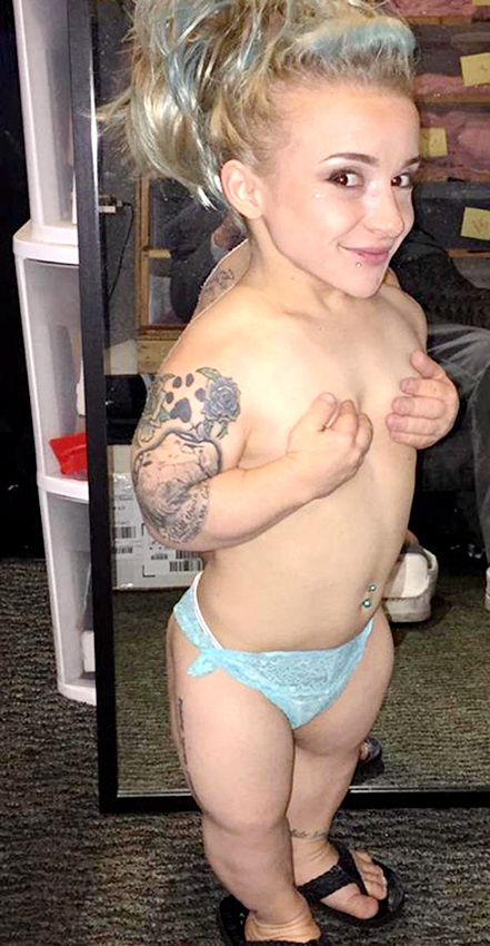세계에서 가장 작은 폴 댄서 화제, 신장 85cm