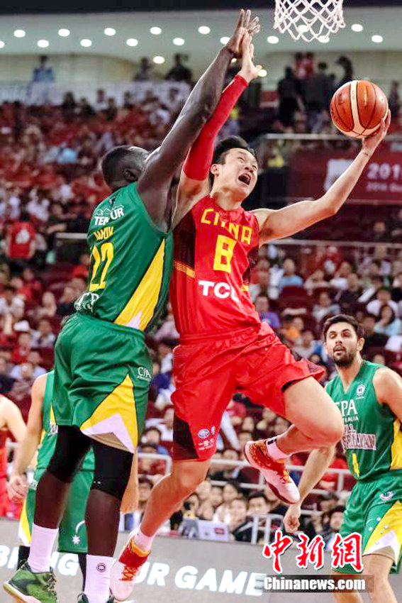 2016년 중국-호주 남자 농구 평가전, 중국 아쉬운 패배