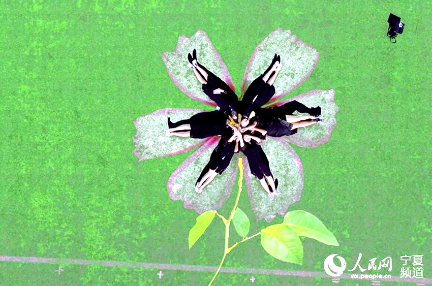 중국광업대 이색 졸업사진, 항공촬영으로 바라본 청춘