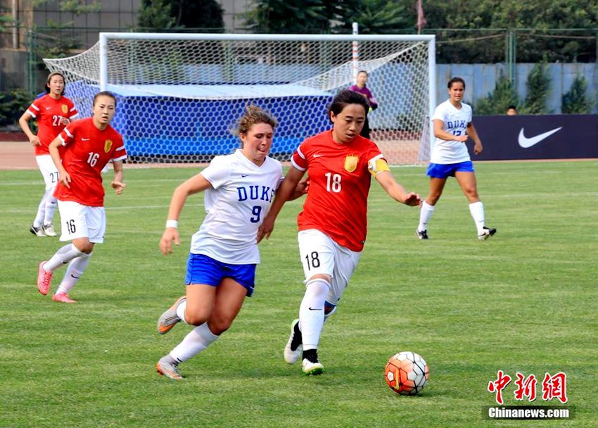 中-美 대학 여자축구 친선대회, 베이징서 개최