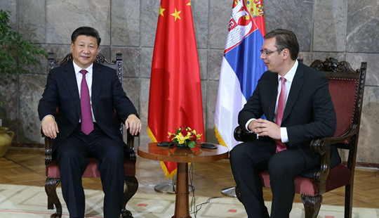 시진핑, 세르비아 총리와 회동