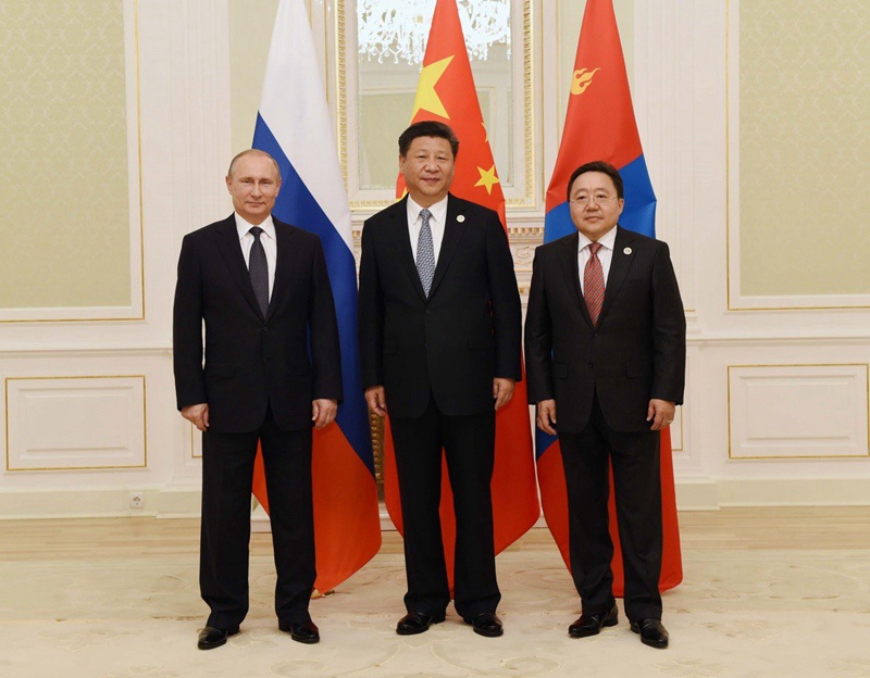시진핑, 제3차 중국-러시아-몽골 정상회의 주재