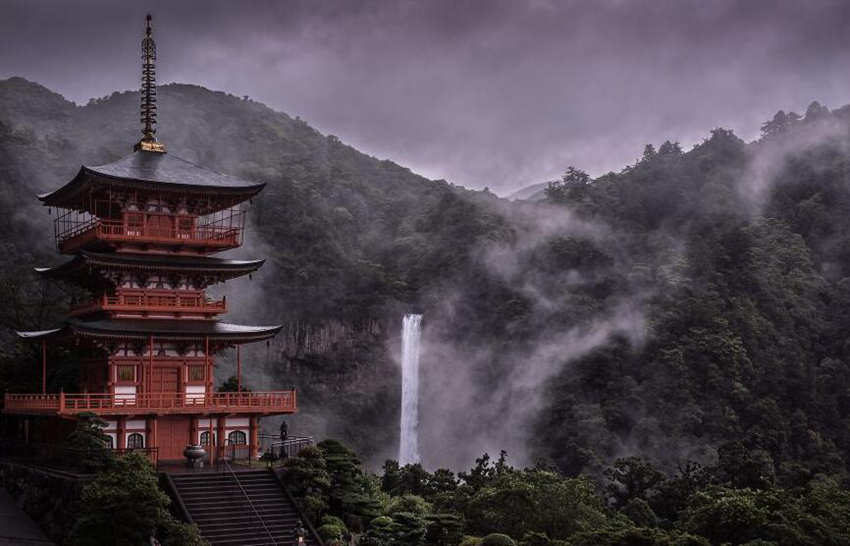 비오는 일본 풍경사진, 한 폭의 그림 같아!