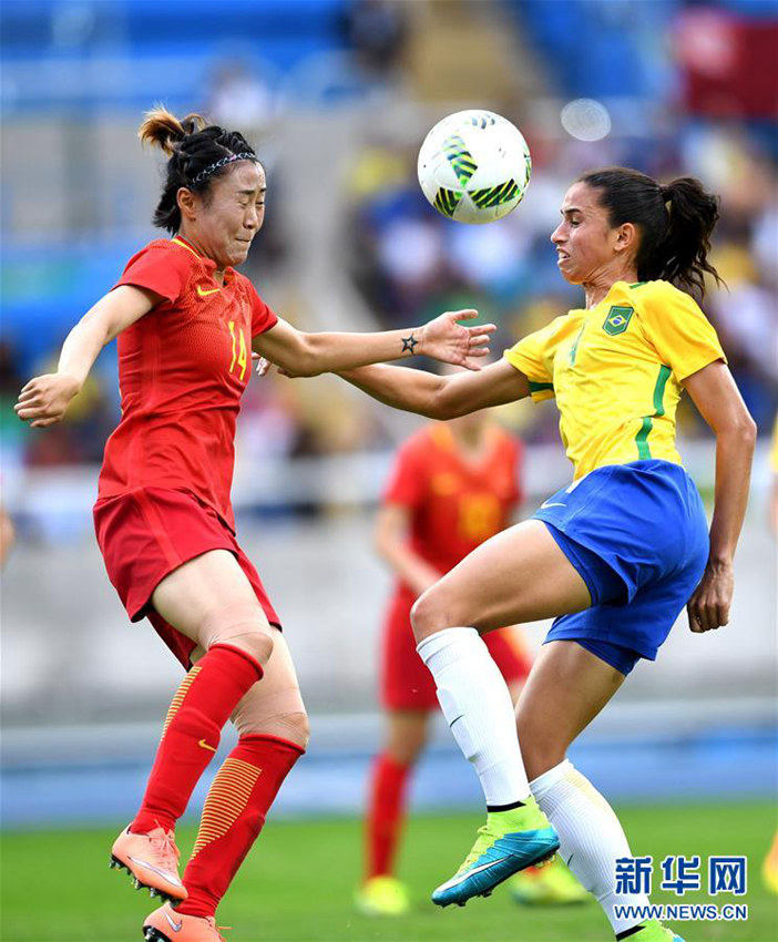 올림픽 女축구 첫 경기, 중국 브라질에 0:3으로 패해