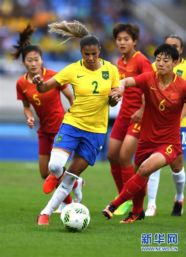 올림픽 女축구 첫 경기, 중국 브라질에 0:3으로 패해