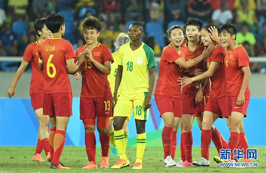 리우올림픽 중국 여자 축구대표팀의 소중한 첫 승!