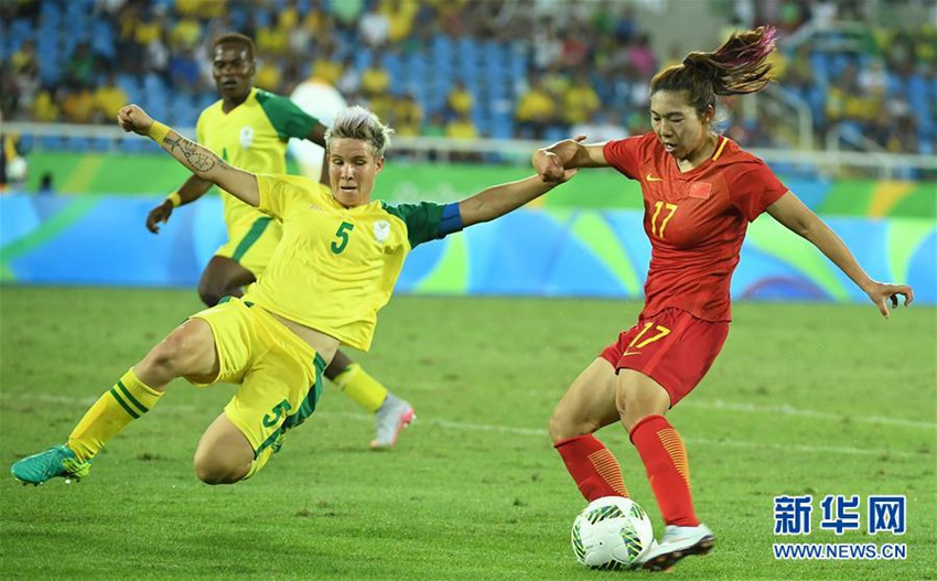 리우올림픽 중국 여자 축구대표팀의 소중한 첫 승!