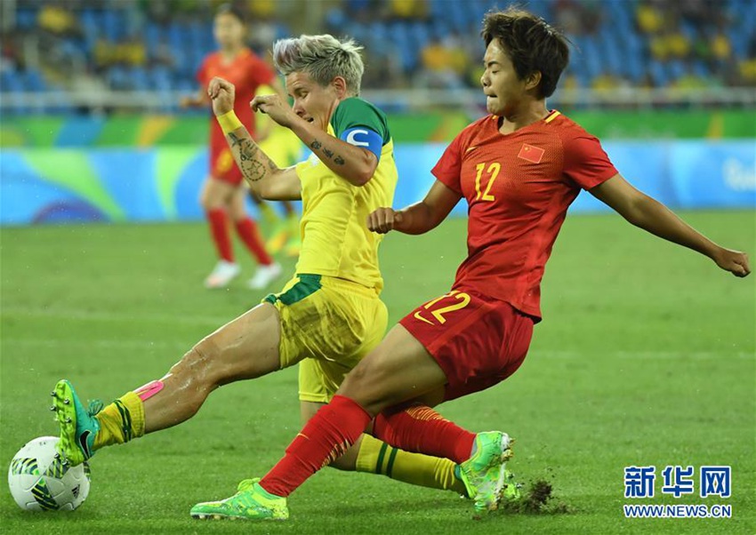 리우올림픽 중국 여자 축구대표팀의 소중한 첫 승!