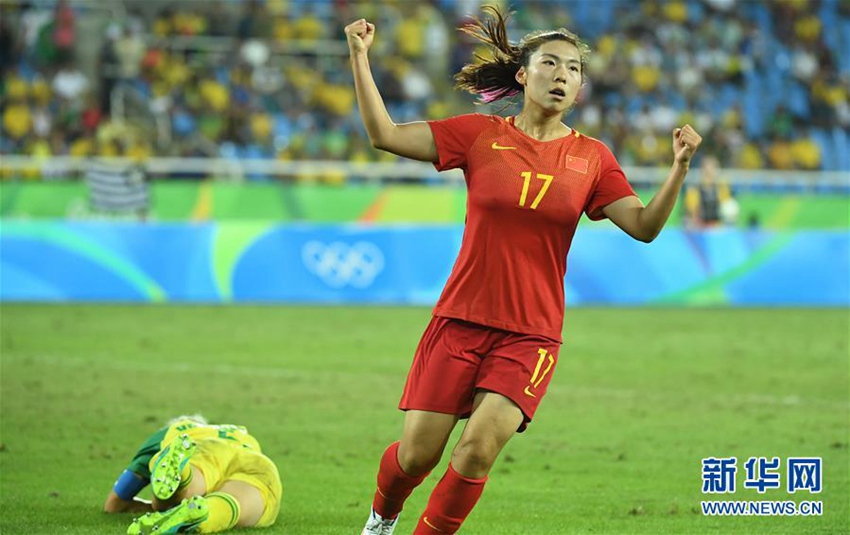 리우올림픽 중국 여자 축구대표팀의 소중한 첫 승!