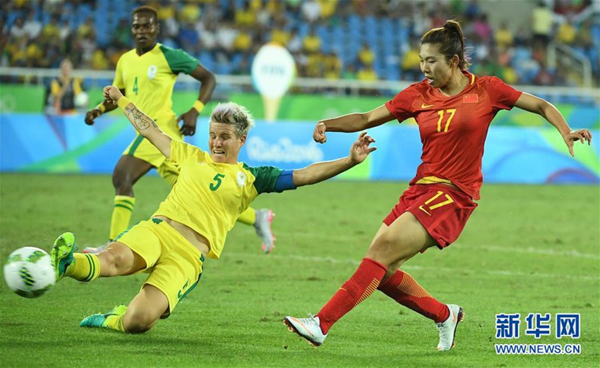 리우올림픽 중국 여자 축구대표팀의 소중한 첫 승!