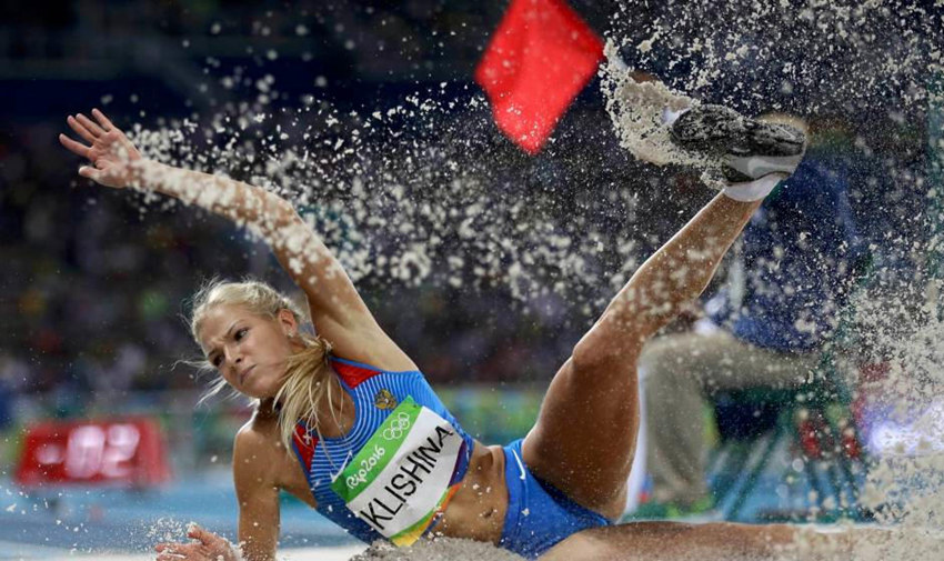 육상 여신 클리시나, 육상경기 유일한 러시아 선수
