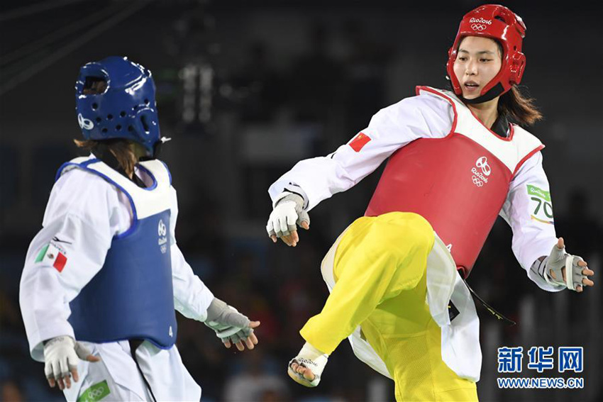 중국 여자 태권도 67kg, 정수인 금메달!