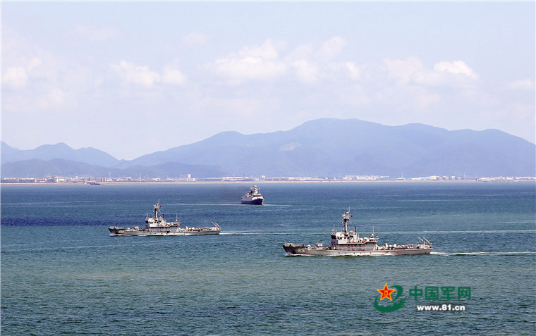 중국 수뢰 탐지 훈련, 최첨단 수뢰 제거 성공