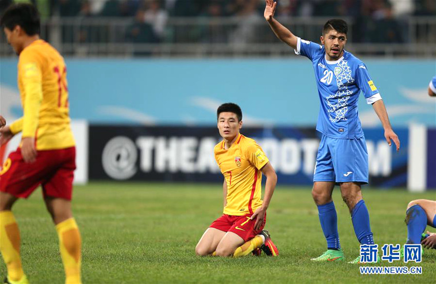 中 축구 우즈베키스탄에 패배, 본선 진출 좌절