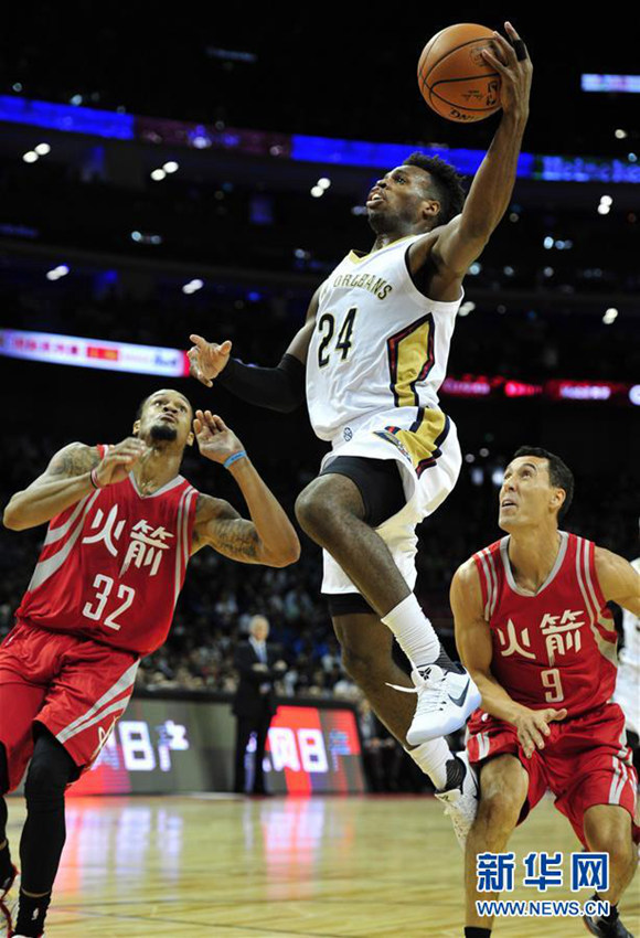 상하이 NBA 中 투어 개막전, 야오밍 류샹 바터얼 참석