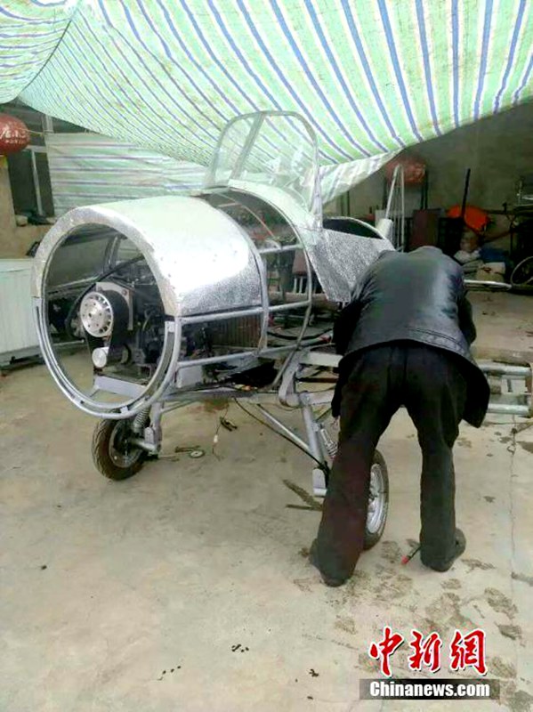 간쑤 농민 1년에 걸쳐 만든 비행기, 시험비행 앞둬