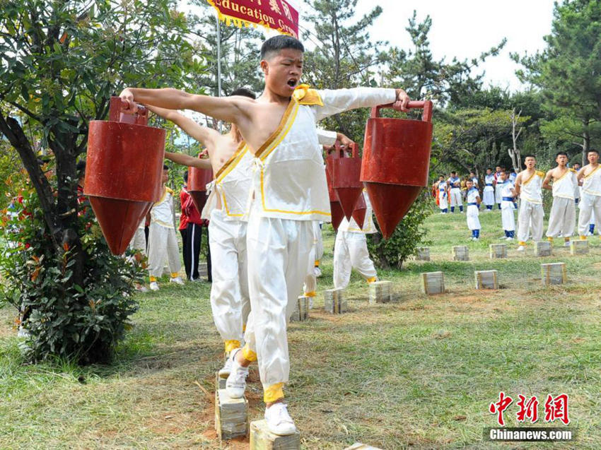 국제 소림무술 축제 임박, 소림제자 쿵푸 연습 현장 탐방