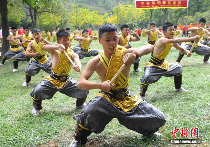 국제 소림무술 축제 임박, 소림제자 쿵푸 연습 현장 탐방