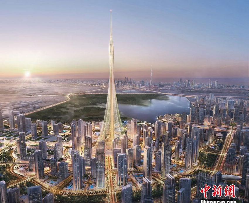 미래의 ‘세계 최고층 타워’ 두바이에서 기공식 가져
