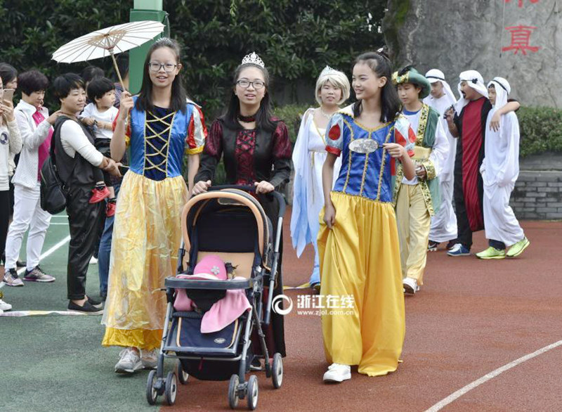 항저우 중학교 운동회, 창의적인 ‘문학 작품쇼’ 펼쳐져
