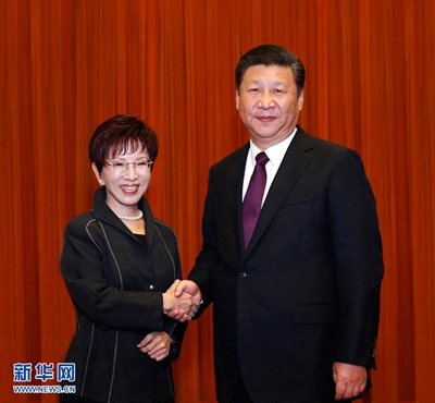 시진핑, 훙슈주 중국 국민당 주석과 회동