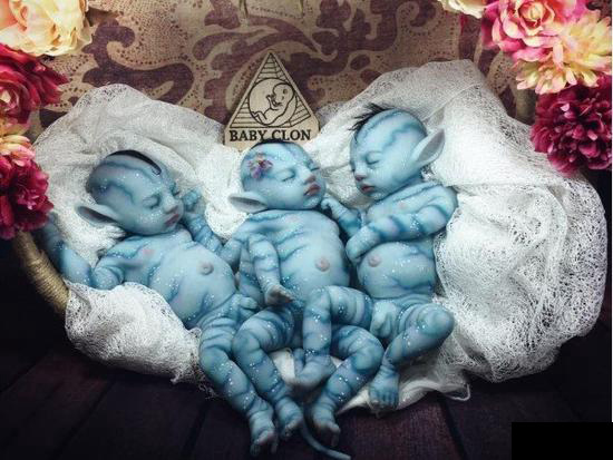 아기 외계인? 아바타 ‘나비족’ 삼둥이 등장 화제